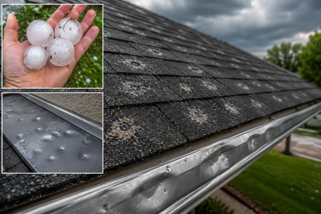 Heavy Hail Roof Damage Claim 2