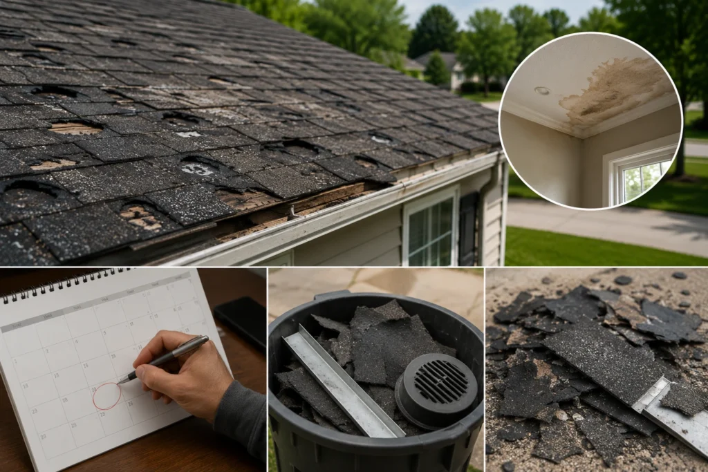 Heavy Hail Roof Insurance Claim 1