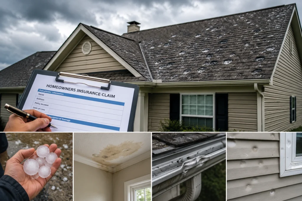 Heavy Hail Roof Insurance Claim 3