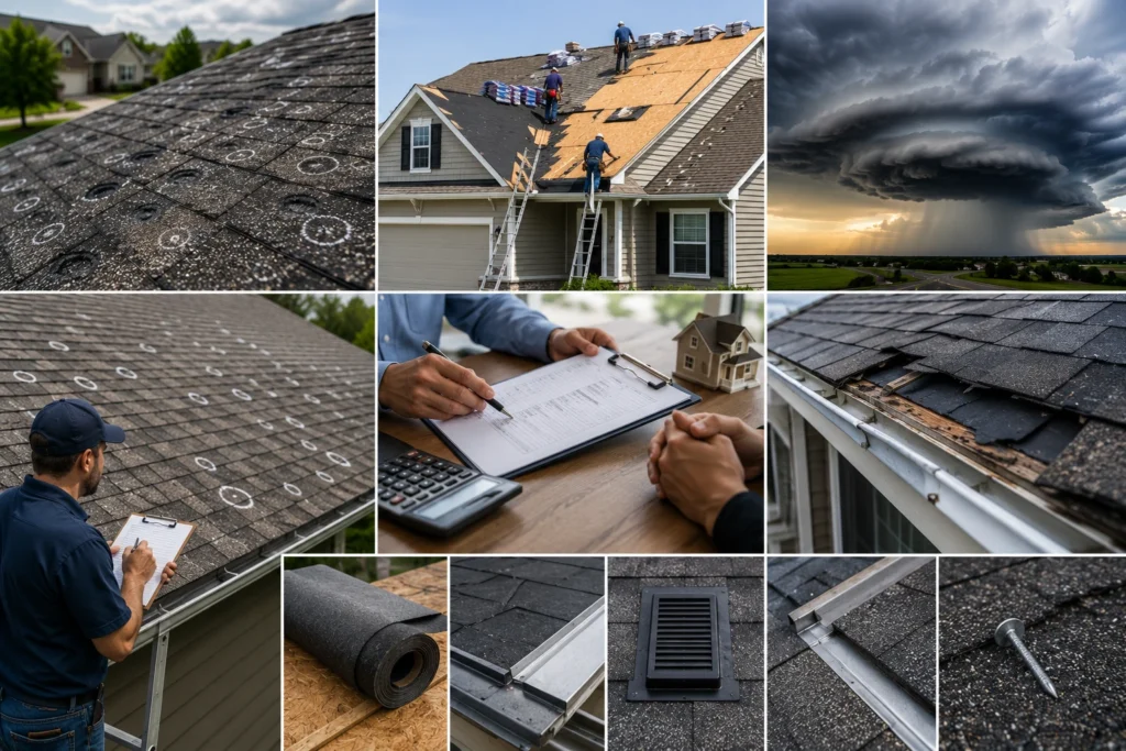 Heavy Hail Roof Insurance Claim 6